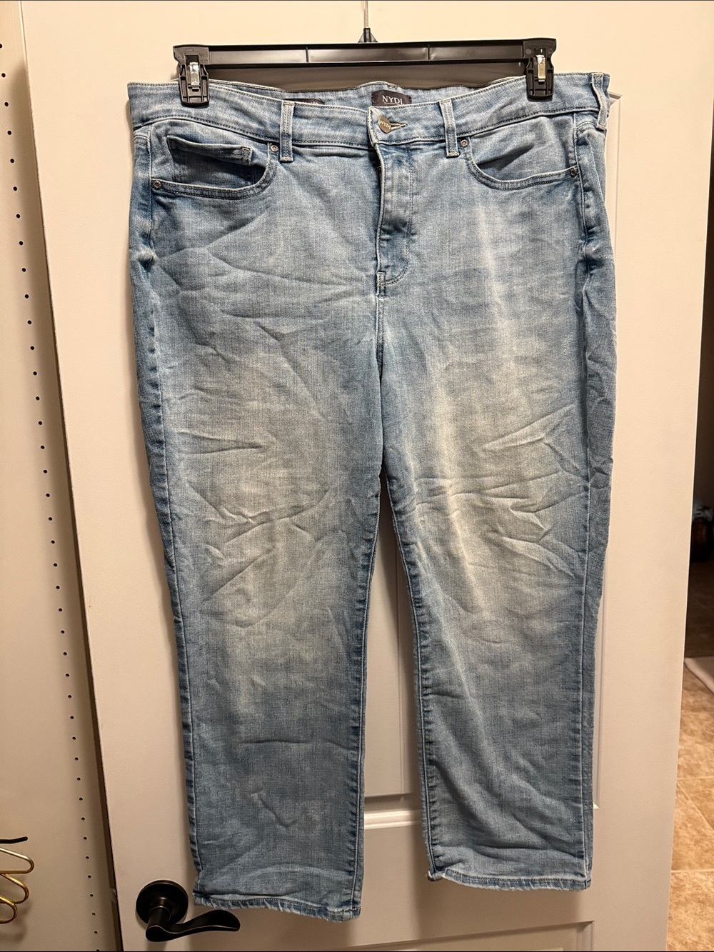 NYDJ Light Wash Straight Leg Jeans